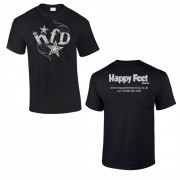 Happy Feet Dance Teeshirt - SILVER PRINT
